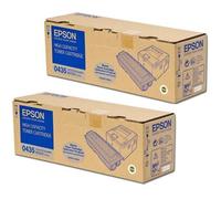 Original Multipack Epson Aculaser M2000DTN Printer Toner Cartridges (2 Pack) -C13S050435