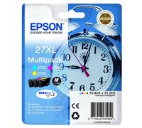 Epson Alarm Clock No.27 X-Large Series High Capacity 3 Ink Cartridge Genuine UK