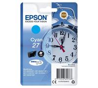Epson Alarm Clock Single pack Cyan 27 DURABrite Ultra Ink - C13T27024012