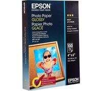 Epson C13S042548 Glossy Photo Paper - Pack of 100, 10 x 15 cm, White