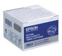 Epson C13S050651 Original Epson High Yield Return Program C13S050651 Black Toner Cartridge, 2.2K Page Yield