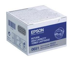 Epson C13S050651 Original Epson High Yield Return Program C13S050651 Black Toner Cartridge, 2.2K Page Yield