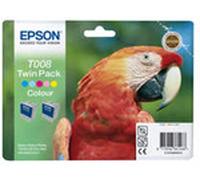 Epson C13T00840320 Original Epson Twin Pack T008 Colour Ink Cartridges C13T008403