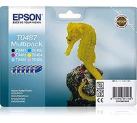 Epson C13T04874020 Pack of 6 Cartridges Printer Black