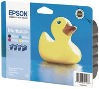 Epson C13T055640 Original Epson T0556 Quad Pack (Black, Cyan, Magenta, Yellow) Ink Cartridges