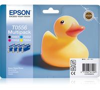 Genuine Epson T0556 Multipack Black Cyan Magenta Yellow Inkjet Cartridges