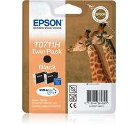 Epson Giraffe Twinpack Black T0711H DURABrite Ultra Ink