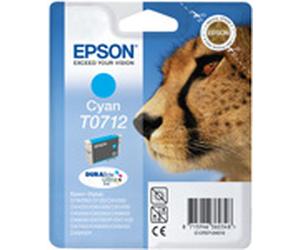 Epson C13T071240A0 Original Epson T0712 DuraBrite Ultra Cyan Ink Cartridge