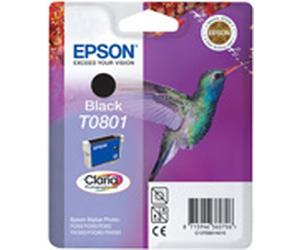 Epson C13T080140 Original Epson T0801 Claria Photographic Black Ink Cartridge