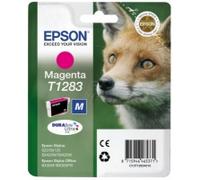 Epson C13T12834010 Original Epson T1283 DuraBrite Ultra Fox Standard Yield Magenta Ink Cartridge