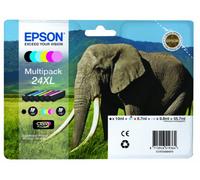 Epson Elephant Multipack 6-colours 24XL Claria Photo HD Ink