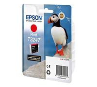 Epson C13T32474010 Ink Cartridge for Printer, Red, Genuine