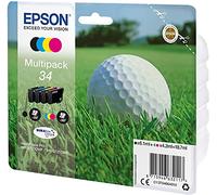 Epson C13T34664010 - MULTIPACK 4-COLOURS 34 - DURABRITE GOLF BALL