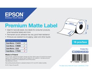 Epson C33S045533 Continous label roll matt die-cut 102mm x 152mm 225 l