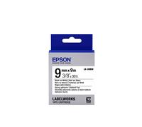 Epson LK-3WBW (9m) 9mm Label Cartridge Strong Adhesive (Black/White)