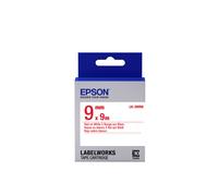 Epson LK-3WRN (C53S653008) Red on White Label Tape 9mm x 9m (Original)
