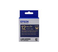 Epson Satin Ribbon Gold/Navy 12mm Cartridge, Navy