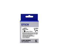 Epson C53S654904 - Label Cassette LK-4WBA5 - Label Cartridge LK-4WBA5 - Heat Shrink Tube - Black on White - 5mm Diameter (2.5m)