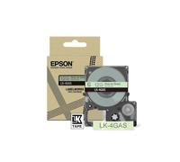 Epson LK-4GAS (C53S672105) Grey on Green Label Tape Cartridge 12mm x 8m (Original)