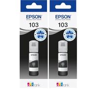 Epson Cartouche d'encre Ecotank 103 65ml (Noir),black (Pack of 2)