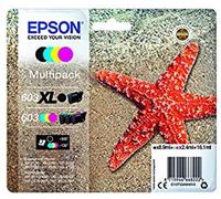 Epson Cartouche jet d'encre 603XL Noir XL/STD, cyan, magenta, yellow and black