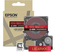 Epson Satin Ribbon Gold/Red 12mm Cartridge, red