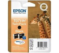 Epson Giraffe Twinpack Black T0711H DURABrite Ultra Ink