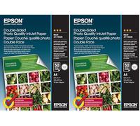Epson Double-Sided Photo Quality Inkjet Paper A 4, 50sheets 140 g, White, C13S400059 (Pack of 2)