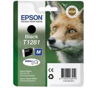 Epson Singlepack Black T1281 DURABrite Ultra Ink Ink Cartridges (Black, Stylus S22/SX125/SX130/SX230/SX235W/SX420W/SX425W/SX430W/SX435W/SX440W/SX445W, Stylus Office B, Inkjet)