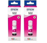 Epson EcoTank 102 Magenta Genuine Ink Bottle (Pack of 2)