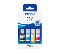 Epson EcoTank 113 Genuine Ink Bottles | 4x Colour Multipack Black, Cyan, Mag...