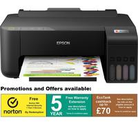 Epson EcoTank ET-1810 Single Function Inkjet Printer (No scanner) cashback