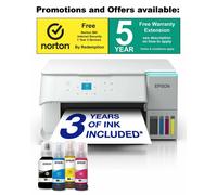Epson EcoTank ET-2959 A4 Wireless All-in-One Inkjet Printer with Wi-Fi, Printing, Scan & Copy, Cartridge-Free EcoTank System - White