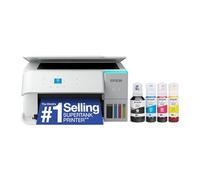 Epson EcoTank ET-2980 Wireless All-in-One Color Supertank Printer with up to 3 Years of Ink, Refillable Tanks, Perfect for Home, 15 PPM, 1.44" Color Screen, Auto 2-Sided Printing - White