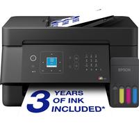 Epson EcoTank ET-4900 | Home & Small Office Use | Wi-Fi & Ethernet | A4 | Print, Copy, Scan, Fax | LCD screen | 30-Page Auto Document Feeder | Compact | Includes Up To 3 Years of Ink