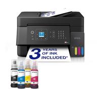 Epson EcoTank ET-4900 | Home & Small Office Use | Wi-Fi & Ethernet | A4 | Print, Copy, Scan, Fax | LCD screen | 30-Page Auto Document Feeder | Compact | Includes Up To 3 Years of Ink