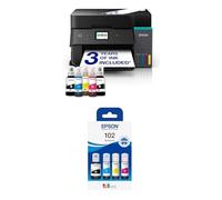 Epson EcoTank ET-4955 Ink Tank Printer plus additional set EcoTank 102 Genuine Multipack Ink Bottles