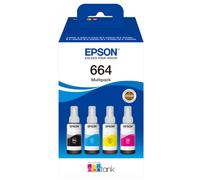 Epson EcoTank L110 Printer Ink Cartridges (4 Pack) -C13T664140 Multipack Original
