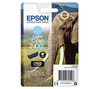 Epson Elephant 24XL Claria Photo HD Single Light Cyan Ink High (L) Yield Cyan Pigment-based ink 9.8 ml 1 pc(s) Single pack
