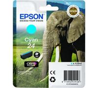 Epson Elephant Singlepack Cyan 24 Claria Photo HD Ink