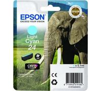 Epson Elephant Singlepack Light Cyan 24 Claria Photo HD Ink
