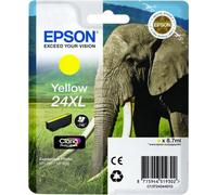 Epson Elephant Singlepack Yellow 24XL Claria Photo HD Ink