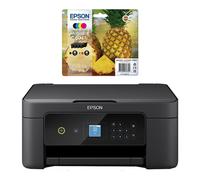 Epson Expression Home XP-3205 All-in-One Wireless Inkjet Printer & Full Set of Ink Cartridges Bundle, Black