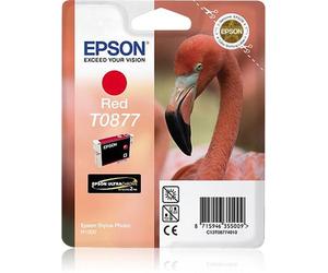 Epson Flamingo Singlepack Red T0877 Ultra Gloss High-Gloss 2