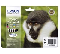 Epson Genuine T0895 Monkey Multipack Ink Cartridges for Styus SX105 S20 SX100