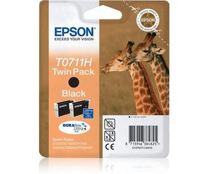 Epson Giraffe Twinpack Black T0711H DURABrite Ultra Ink