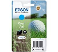 Epson Golf Ball Single Pack Cyan 34 DURABRITE Ultra Ink