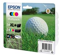 Epson Golfball T3479 Original Multipack Inkjet Pigment Ink Cartridges (Black, Cyan, Magenta, Yellow)