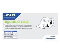 Epson High Gloss Label Roll, Die-Cut Label Box of 18 Rolls (C33S045540)