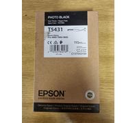 Epson Ink Cartridge T5437 Black OUT Of DATE 110ml Genuine FREE POST